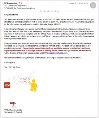 LEGO BAT POD 5004590 DC BATMAN - - VIP EXCLUSIVE - - VERY RARE 4