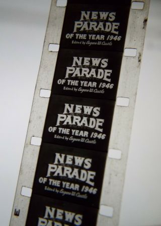 3 Vintage 1940s WWII 16mm NEWS FILM REELS Japan ' s Surrender Okinawa News Parade 3