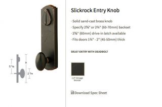 Slickrock Entry Door Knob