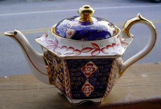 Gorgeous Antique Sadler Imari Style Teapot Made In England N/r