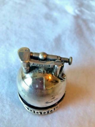 Rare 1929 Dunhill Unique Solid Sterling Silver Ball Lighter 3