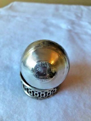 Rare 1929 Dunhill Unique Solid Sterling Silver Ball Lighter 5