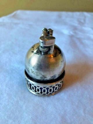 Rare 1929 Dunhill Unique Solid Sterling Silver Ball Lighter 7