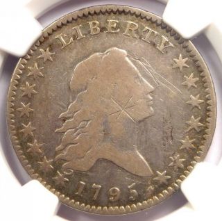 1795 Flowing Hair Bust Half Dollar 50c - Certified Ngc Vg Details - Rare Coin