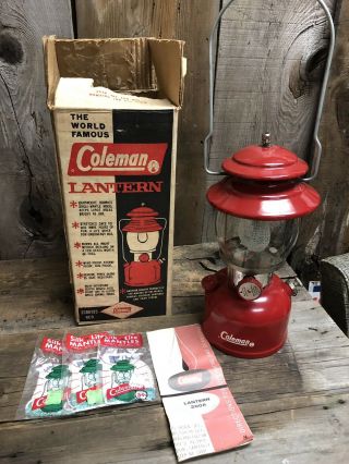 Vintage Coleman Red 200a Lantern