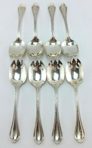 Paul Revere By Towle Sterling Silver Real Ice Cream Forks 8 206g W/ Mono