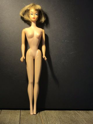Stunning Vintage 1966 American Girl Long Hair Bend Leg Barbie Doll.  Fab