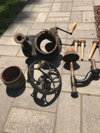Antique CSM Circular Sock Machine Parts (Incomplete?) 3