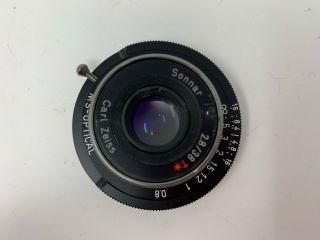 RARE Contax T2 Zeiss T 38mm f2.  8 Lens converted to Leica M Mount by MS Optical 9