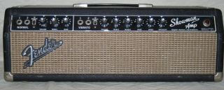 1965 Vintage Fender Blackface Showman Tube Guitar Amplifier