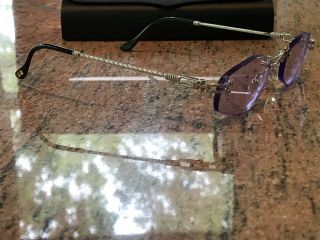 FRED Orcade Lunettes Cartier Jean Paul Gaultier Sunglasses Titanium Platinum 8