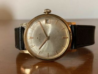 Vintage Zenith Stainless Dress Wrist Watch Running