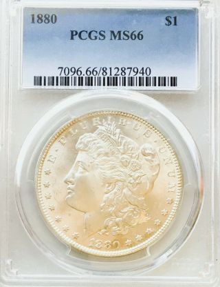 1880 P Morgan Pcgs Ms66 Flawless As It Gets Looks 67 Rare Date Nr 5652