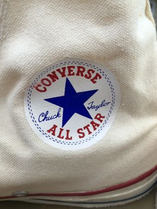 VINTAGE 1959 - 1961 Converse Chuck Taylor All Star High Tops - Blue Label Size 9 3