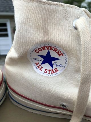 VINTAGE 1959 - 1961 Converse Chuck Taylor All Star High Tops - Blue Label Size 9 4