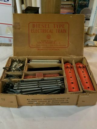 Vintage Diesel Type Louis Marx Electrical Train Set