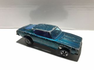 Hot Wheels Redline Custom Barracuda Aqua With Purple Interior (hong Kong) Rare