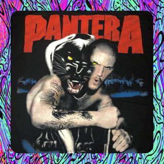 Unworn Vintage 90s Pantera Xl T - Shirt Tour Deadstock Nos Concert Screen Stars