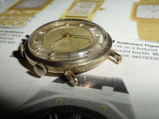 Vintage 1960s Jaeger LeCoultre Memovox mens Alarm watch [FOR PARTS OR REPAIR] 5