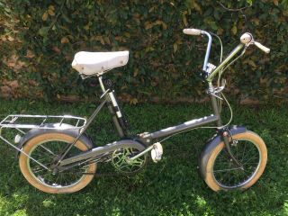 VINTAGE 70 ' s RALEIGH FOLDING BICYCLE 3 speed 16” Wheels Made in England 2
