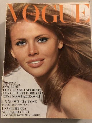 10 1967 Vintage Vogue Magazines Twiggy Mia Lauren Hutton 6