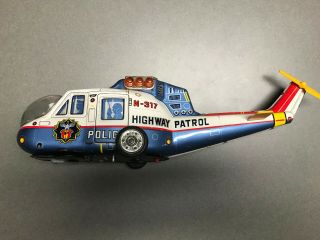 Highway Patrol Police Helicopter Vintage N - 317 Japan
