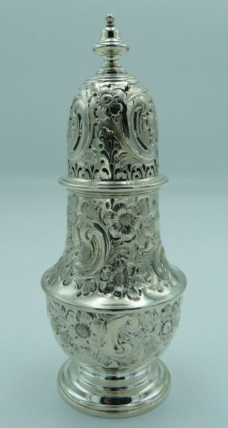 Magnificant Victorian Silver Sugar Caster 1895 Atkin Brothers
