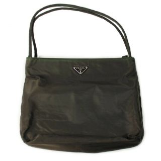 Authentic Vintage Prada Olive Nylon Tessuto Sport Hobo Purse Shoulder Hand Bag