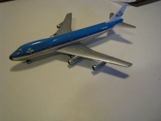 Vintage 1/500 Scale Schuco Germany Toy Wind Up Boeing 747 Klm Livery 1025