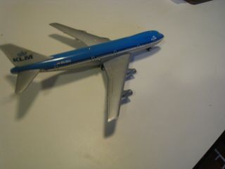 Vintage 1/500 Scale Schuco Germany Toy Wind Up Boeing 747 KLM Livery 1025 2