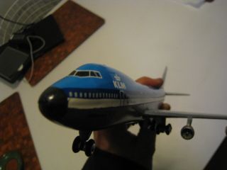 Vintage 1/500 Scale Schuco Germany Toy Wind Up Boeing 747 KLM Livery 1025 5