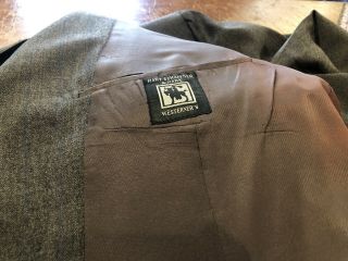 Vintage 1940’s 3 Piece Suit Gabardine Wool Size 42 Jacket 3