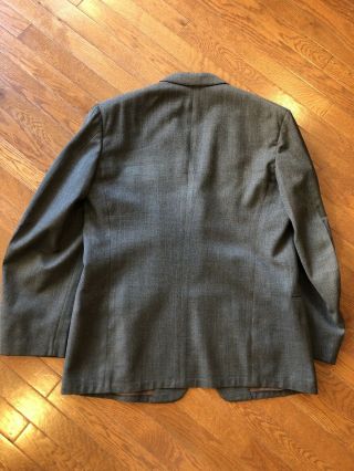 Vintage 1940’s 3 Piece Suit Gabardine Wool Size 42 Jacket 5