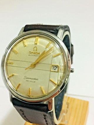 Vintage Omega Seamaster Automatic Cal.  562 Mens 34mm (the Crown Is Disappeared)