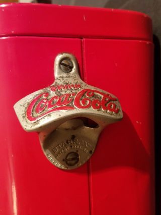 Vintage UnRestored Coca - Cola Airline Cooler 1940s 1950s All 5