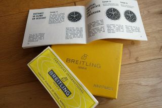 Vintage Breitling 806 Navitimer 1967 Very Rare Watch Box And Papers