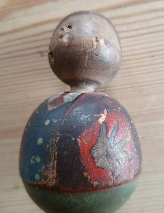 Very Rare Unknown 4 " Wooden Figure Fumsup Nodding Head Toy Cupie Charm Wwi 1910s