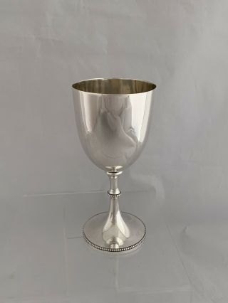 Antique Sterling Silver Goblet Wine Cup 1920 Sheffield MARTIN HALL & CO 4