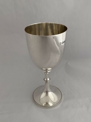 Antique Sterling Silver Goblet Wine Cup 1920 Sheffield MARTIN HALL & CO 5