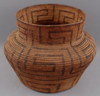 Large 19thC Antique Western Native American Pima Indian Classic Olla Basket 3