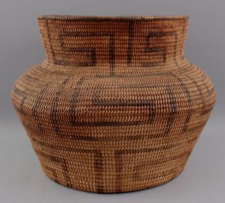 Large 19thC Antique Western Native American Pima Indian Classic Olla Basket 4