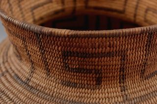 Large 19thC Antique Western Native American Pima Indian Classic Olla Basket 5
