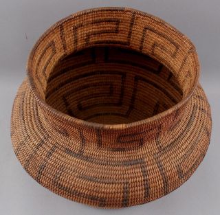 Large 19thC Antique Western Native American Pima Indian Classic Olla Basket 6