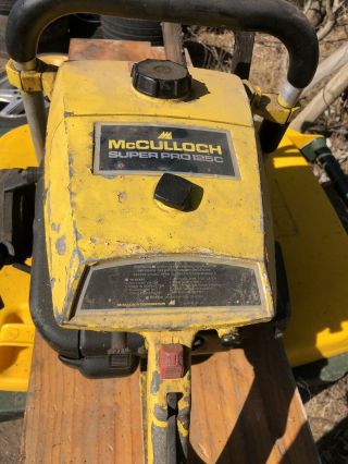 McCulloch SP125C vintage chainsaw Not Stihl 4