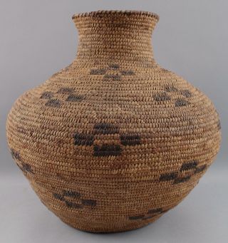 Large 15in Antique South Western,  American Pima Indian,  Native Olla Basket 2