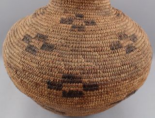 Large 15in Antique South Western,  American Pima Indian,  Native Olla Basket 4