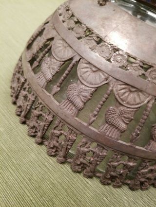 Antique Rare Persian Silver Pedestal Compote Bowl 8