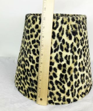 Leonard Foss Vintage HARD TO FIND 50s 60s Faux Fur Leopard Print Lamp Shade 4