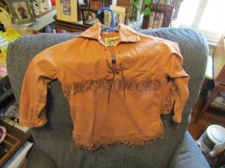 Vintage Cloth & Buckskin Tom Sawyer " Davy Crockett " Kids Shirt Size 6.