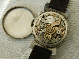 Vintage Polar Chronograph Black Face Small Watch Wristwatch - Spares 2